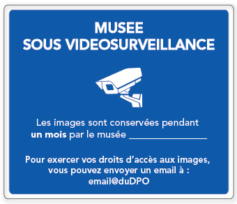 panneau musée vidéosurveillance