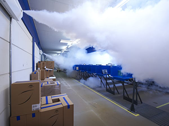 générateur de brouillard entrepôt