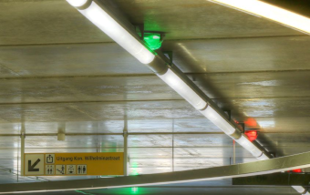 guidage place led intérieur parking