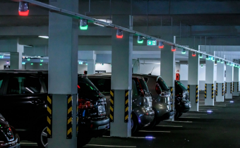 guidage place led stationnement parking