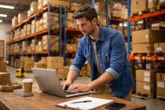 suivi colis ordinateur entrepot