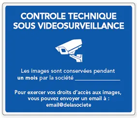 panneau vidéosurveillance contrôle d'accès