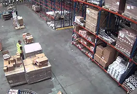 vidéosurveillance intérieur entrepôt